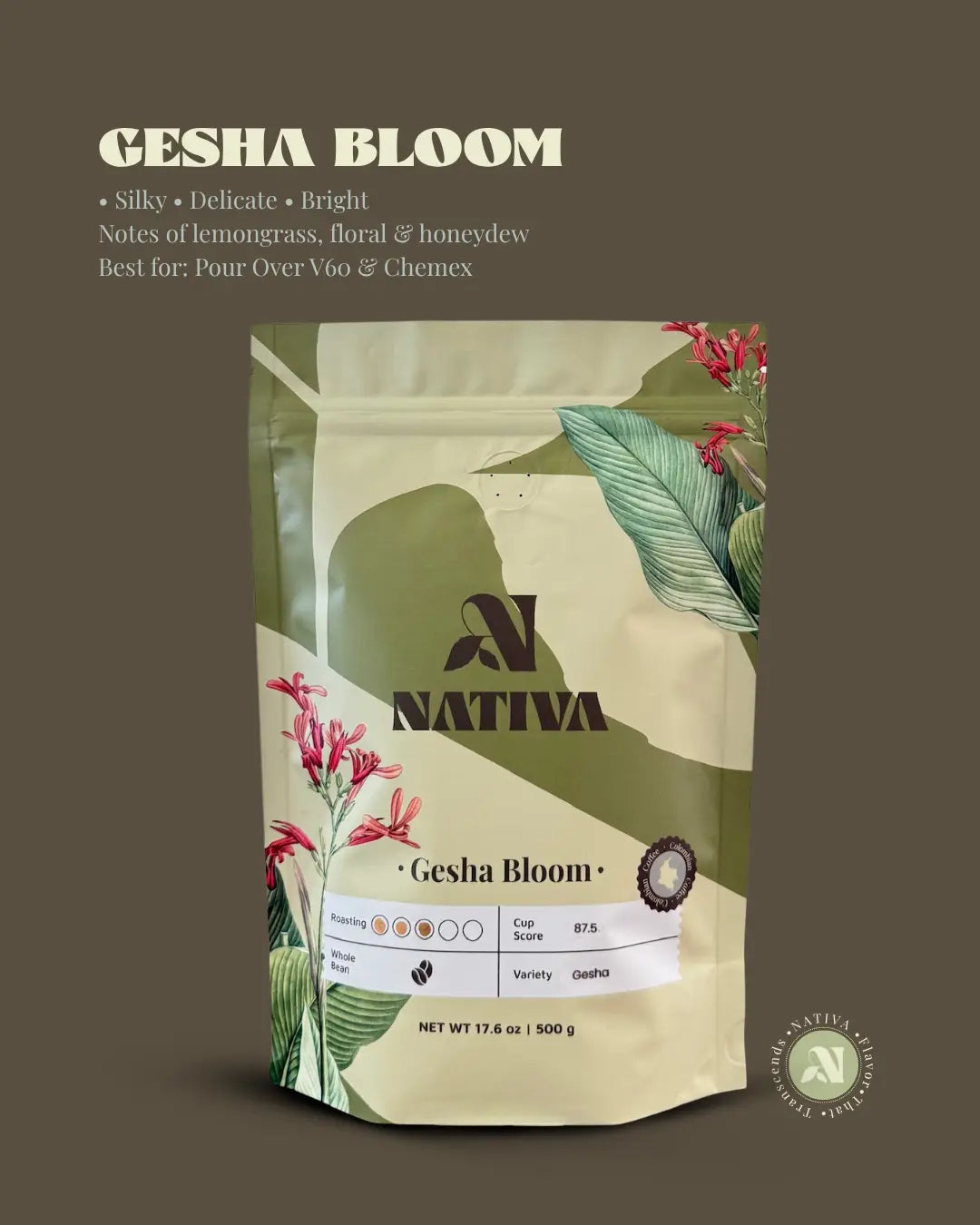 Gesha Bloom Suggest Brewing