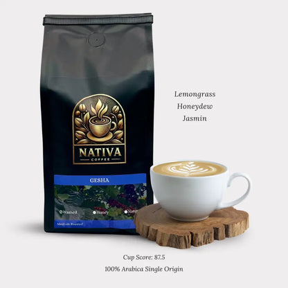 Gesha Coffee - Washed Process Medium Roast - Gesha Coffee Washed Process