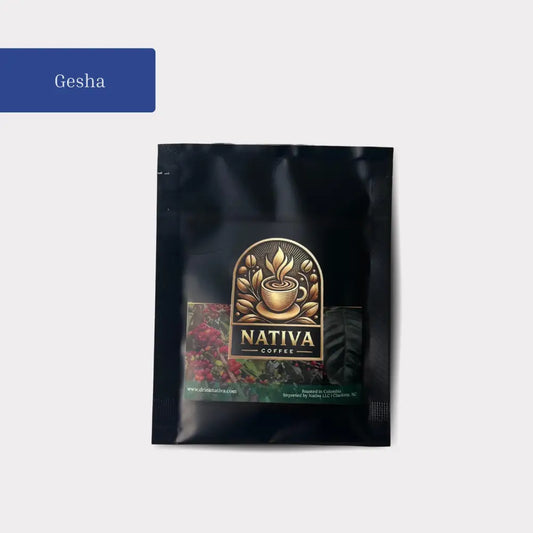 Gesha Washed - 40g Coffee Sampler - Whole Bean - Gesha Coffee Washed Process